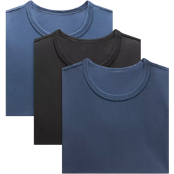 Lululemon Organic Cotton Classic-Fit T-Shirt 3er-Pack - Black/Blue/Blue Twill