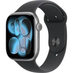 Apple Watch Series 11, Aluminium, 46mm, GPS + Cellular, Sport Band Space Grey
