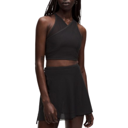 Lululemon Crop Tanktop Mit Überlappenden Einsätzen Für B C Cups SLNSH - Black Yellow