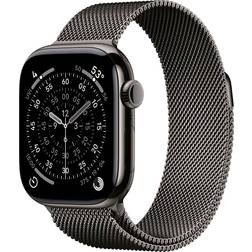 Apple Watch Series 11, Titanium, 42mm, GPS + Cellular, Milanese Loop Slate