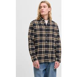 Jack & Jones Classic Flannel Comfort Fit Skjorte Black