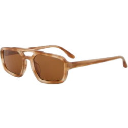 Emporio Armani Sköldpaddemönstradeshell Solglasögon Män - Brun