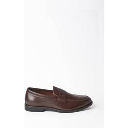 Burton Mens Smart Loafers Shoes - Dark Brown