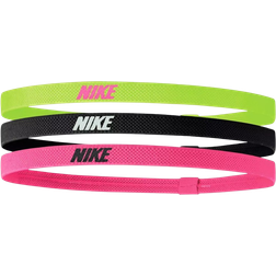 Nike Hårbånd 3-pak Neon Gul/Sort/Pink