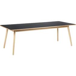FDB Møbler C35C Pewter/Natural/Matt Lacquered Dining Table 95x220cm