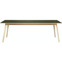 FDB Møbler C35C Natural/Olive Dining Table 95x220cm