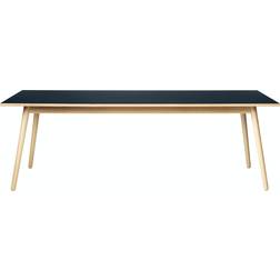 FDB Møbler C35C Natural/Smoky Blue Dining Table 95x220cm