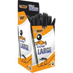 Bic Cristal Large Ballpoint Pen Black 1.6mm 50-pack