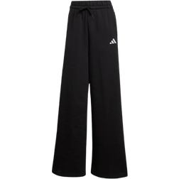 adidas 3 Stripes Wide Fleece Pant - Black