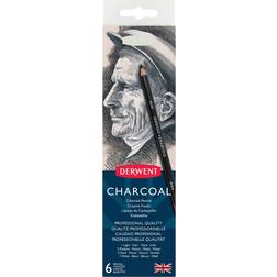 Derwent Charcoal Pencils Tin 6-pack