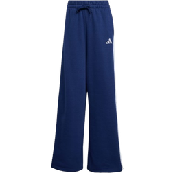 adidas 3 Stripes Wide Fleece Pant - Dark Blue