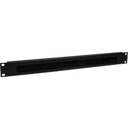 StarTech 1U Brush Strip Horizontal Server Rack Cable Management Panel