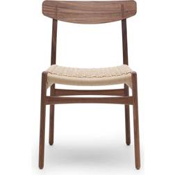 Carl Hansen & Søn CH23 Oljad Valnöt Naturflätat Papperssnöre Köksstol 78.6cm