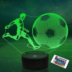 Lightzz 3D Illusion Lamp Football Player Night Light