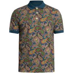 Pretty Green House Paisley Polo T Shirt - Multi