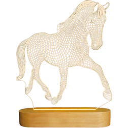Lightzz 3D Illusion Lamp Horse Night Light