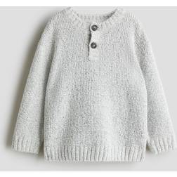 H&M Henley Jumper Boys - Light Grey