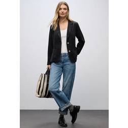 Street One Damen Cordblazer - Schwarz