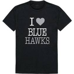 W Republic Dickinson State University Blue Hawks I Love T-Shirt Medium