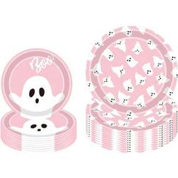 Shein Pink Halloween Paper Plates Set 9 Inch
