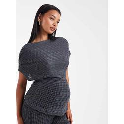 Vero Moda Maternity Asfaltgrå Offshoulder Top Jersey XXS