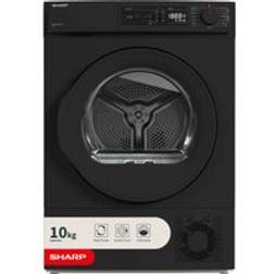Sharp KD-NHA0S6GM1D-EN 10 kg Heat Pump Tumble Dryer Black