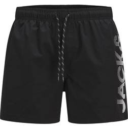 Jack & Jones Maui Logo Swim Short Plus Size Black
