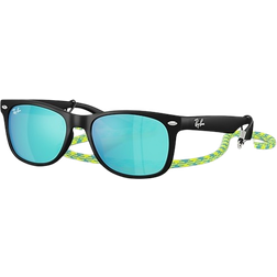 Ray-Ban Junior New Wayfarer Nylon Solbriller - Black Rubber