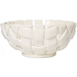 ferm LIVING Plait Coupe Off White Fruit Bowl 24cm