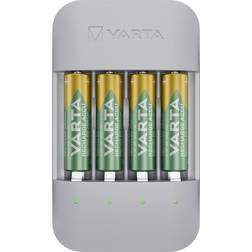Varta Eco Charger Pro Recycled + AA 2100mAh Batteries 4-pack Grey