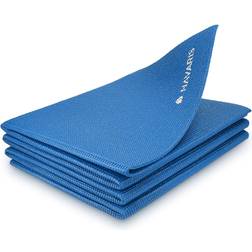 Navaris Foldable Yoga Mat for Travel 4mm Thick Exercise Mat for Yoga, Pilates, Workout, Gym, Fitness Non-Slip Folding Portable Outdoor Camping Mat