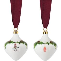 Royal Copenhagen Star Fluted Christmas Ornament 2025 2-Pack Julgranspynt 2st