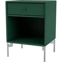 Montana Furniture Dream with Legs Pine/Chrome Bedside Table 30x35.4cm