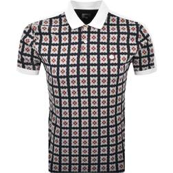 Pretty Green Timperley Geo Polo T-shirt - Multi