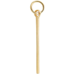 Mejuri Single Bar Hoop Charm - Gold