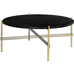 GUBI TS Marble Black Marquina/Brass Coffee Table 80cm