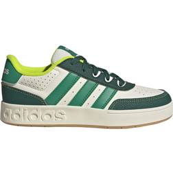 adidas Junior Breakbase - Off White/Collegiate Green/Court Green