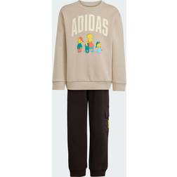 adidas The Simpsons Crew Tracksuit Joggingset - Beige