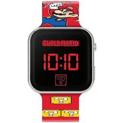 Accutime Mario pojkar digital kvartsklocka med plastrem GSM4107, Rött tryck