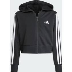adidas Essentials Full Zip Hoodie - Black/White