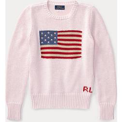 Polo Ralph Lauren Kid's Cotton Jersey with Flag - Rosa Acacia (5045019453886)