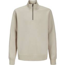 Jack & Jones Bradley Half Zip Sweatshirt Beige