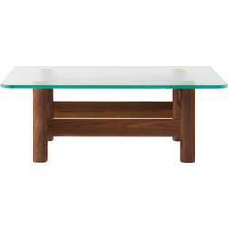 Audo Copenhagen Brasilia Valnød/Glas Sofabord 100x100cm