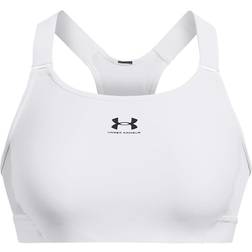 Under Armour HeatGear Armour High Women's Sports Bra - White/Jet Grey