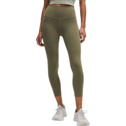 Lululemon Wunder Train Crop Leggings Hohem Bund - Bay Leaf
