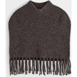 Lindex Stickad Poncho Med Fransar