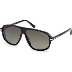 Tom Ford Man FT1208 Guillaume Solglasögon Acetat Svart - Brun Svart