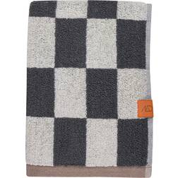 Mette Ditmer Retro Gæstehåndklæde 40 x 55 cm Dark Grey Badehåndklæde Grå (55x40cm)