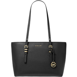 Michael Kors Quinn Medium Pebbled Leather Tote Bag - Black