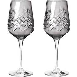 Frederik Bagger Crispy Madame Dark Grey White Wine Glass 35cl 2pcs